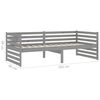 vidaXL Lit de repos avec tiroirs 90x200 cm Gris Bois de pin massif