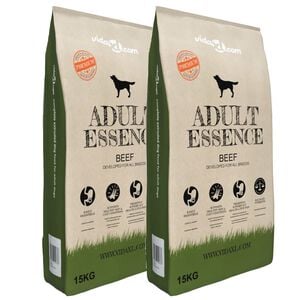 vidaXL Nourriture s&egrave;che pour chiens Adult Essence Beef 2 pcs 30 kg
