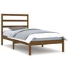 vidaXL Cadre de lit sans matelas marron miel 100x200cm bois pin massif