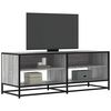 vidaXL Meuble TV sonoma gris 120,5x40x46 cm bois d'ing&eacute;nierie et m&eacute;tal