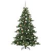 vidaXL Sapin de No&euml;l Artificiel &agrave; Branches Articul&eacute;es Vert 180 cm