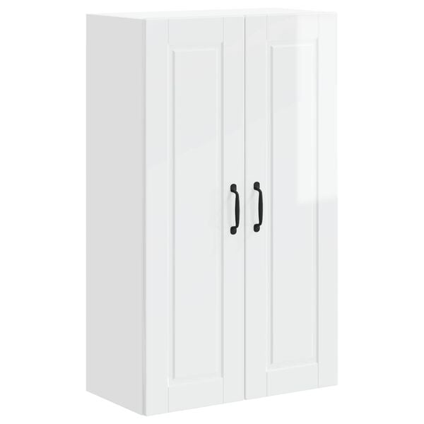 vidaXL Armoire de cuisine avec &eacute;tag&egrave;re Blanc brillant 60 x 31 x 100 cm