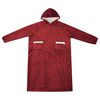 vidaXL Sweat à capuche couverture Rouge Bordeaux l Polaire et flanelle
