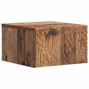 vidaXL Table d'appoint murale Bois ancien 34,5 x 33 x 20 cm