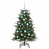 vidaXL Sapin de No&euml;l artificiel Vert 120 cm PVC, m&eacute;tal et plastique