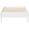 vidaXL Cadre de lit sans matelas blanc 100x200 cm bois de pin massif