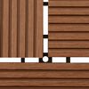vidaXL Carreau de terrasse 11 pcs Marron 30 x 30 cm WPC