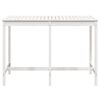 vidaXL Table de jardin blanc 159,5x82,5x110 cm bois massif de pin