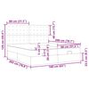 VidaXL Cadre de lit ottoman et matelas cappuccino 160x200cm similicuir