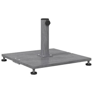 vidaXL Pied de parasol 28.95 kg Aspect Bois Gris Fonc&eacute; Carr&eacute;
