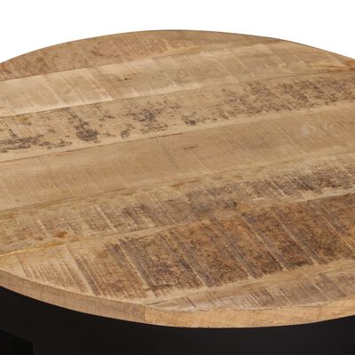 vidaXL Table basse bois de manguier brut 60x40 cm