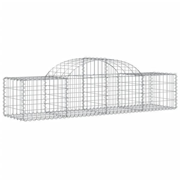 vidaXL Paniers à gabions arqués 25 pcs 200x50x40/60 cm fer galvanisé