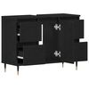 vidaXL Meuble de Lavabo de Salle de Bain Chêne noir 80 x 33 x 60 cm