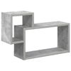vidaXL &Eacute;tag&egrave;re Murale Montage mural Gris b&eacute;ton 55 x 15 x 35 cm