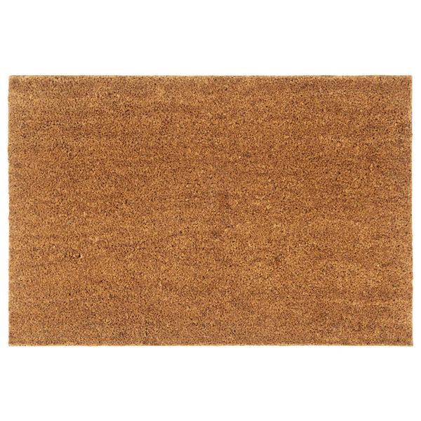 vidaXL Tapis de porte naturel 60x90 cm fibre de coco touffet&eacute;