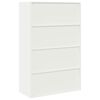 vidaXL Armoire de rangement 2 pcs Blanc 90 x 40 x 140 cm Acier