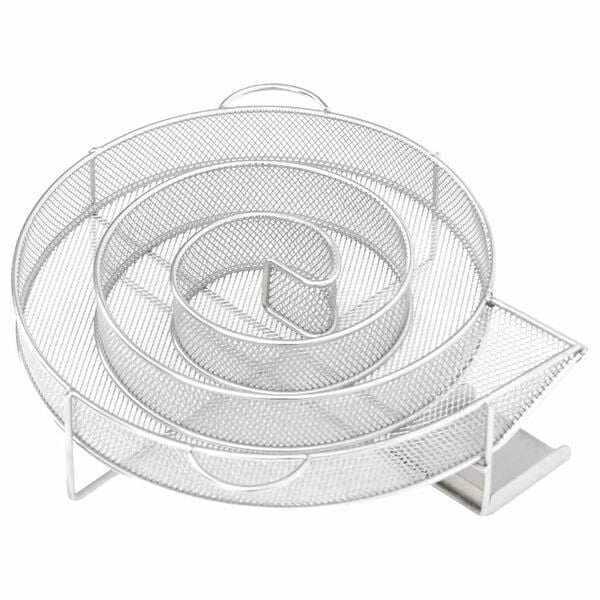vidaXL G&eacute;n&eacute;rateur de fum&eacute;e froide rond 19,5 cm acier inoxydable