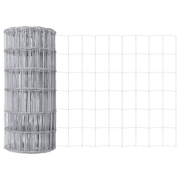 vidaXL Clôture Euro Argent 0.6 x 25 m