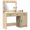 vidaXL Table de Toilette avec tiroir 2 pcs Marron 40 x 41 x 75 cm