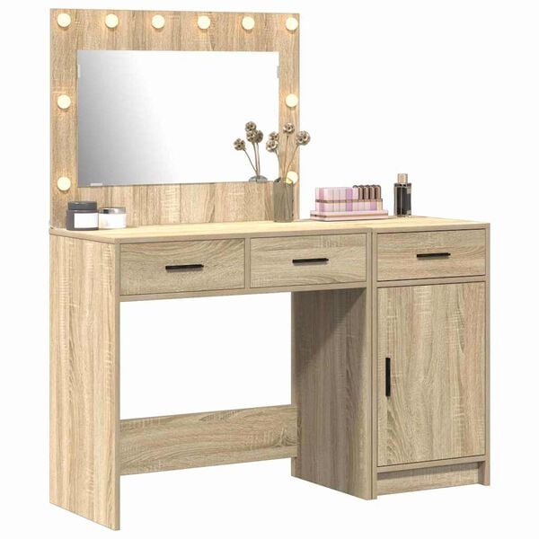vidaXL Table de Toilette avec tiroir 2 pcs Marron 40 x 41 x 75 cm