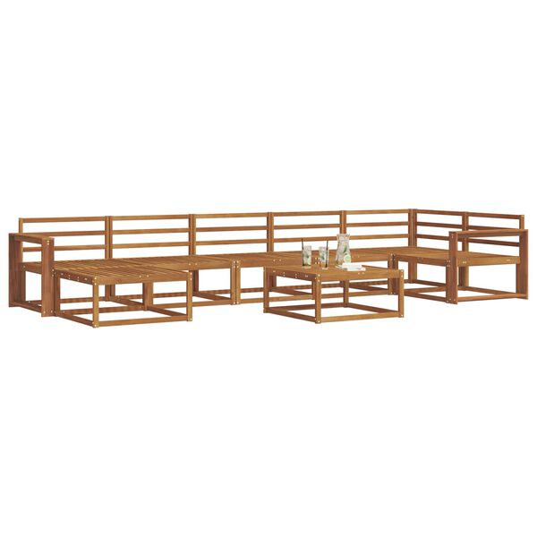 vidaXL Ensemble de canap&eacute;s d'ext&eacute;rieur 8 pcs Naturel