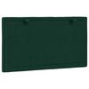vidaXL Coussin de t&ecirc;te de lit Hanko vert fonc&eacute; 90 cm velours