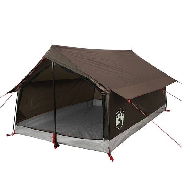 vidaXL Tente de camping 2 personnes marron imperm&eacute;able