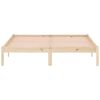 vidaXL Cadre de lit sans matelas 152x203 cm bois massif de pin