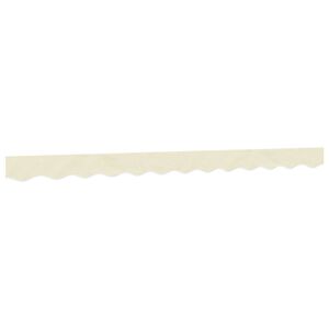 vidaXL Tissu de remplacement de cantonni&egrave;re d&rsquo;auvent rayure cr&egrave;me 3 m