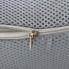 vidaXL Oreiller avec oreiller Gris 46 x 38 x 8 cm Maille