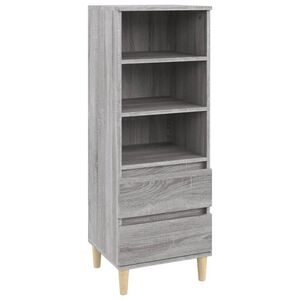 vidaXL Buffet haut Sonoma gris 40x36x110 cm Bois d'ing&eacute;nierie