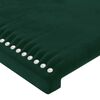vidaXL T&ecirc;tes de lit 2 pcs Vert fonc&eacute; 90x5x78/88 cm Velours