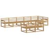 vidaXL Ensemble de canap&eacute;s d'ext&eacute;rieur 8 pcs Blanc 406 x 168,5 x 73 cm