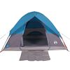 vidaXL Tente de camping &agrave; d&ocirc;me 4 personnes bleu imperm&eacute;able