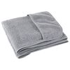 vidaXL Serviettes de plage 4 pcs gris 60x135 cm tissu 400 GSM