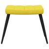 vidaXL Chaise de relaxation avec tabouret Jaune moutarde Tissu