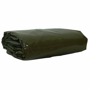 vidaXL B&acirc;che 650g / m&sup2; Vert olive 2 x 3 m Toile avec rev&ecirc;tement en PVC
