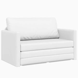 vidaXL Canap&eacute;-Lit 110cm Blanc Simili cuir
