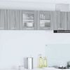 vidaXL Armoire suspendue Gris Sonoma et Blanc 80 x 31 x 40 cm