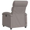 vidaXL Fauteuil de massage inclinable Taupe Tissu