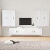 vidaXL Ensemble de meubles TV 6 pcs Blanc Bois d'ing&eacute;nierie