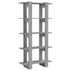 vidaXL Biblioth&egrave;que/S&eacute;parateur de pi&egrave;ce Sonoma gris 80x30x160 cm