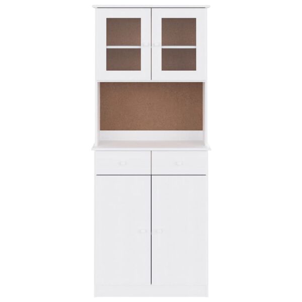 vidaXL Buffet ALTA blanc 77x35x188 cm bois massif de pin
