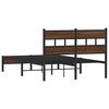 vidaXL Cadre de lit sans matelas ch&ecirc;ne marron 120x200 cm