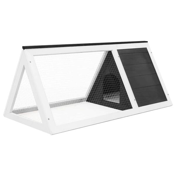 vidaXL Clapier Gris Bois