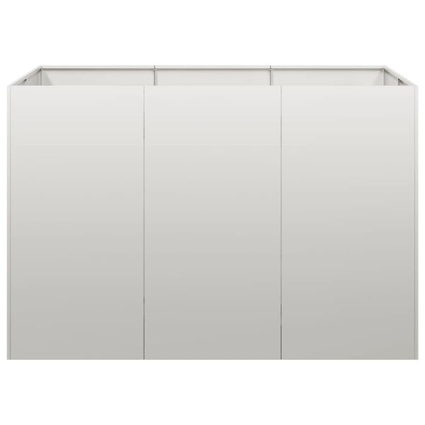 vidaXL Jardini&egrave;re 120x80x80 cm acier inoxydable