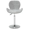 vidaXL Chaises pivotantes &agrave; manger lot de 2 Gris clair Velours