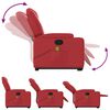 vidaXL Fauteuil inclinable de massage Rouge Similicuir