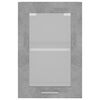vidaXL Vitrine suspendue "Lyon" Gris béton 40 x 31 x 60 cm Bois d'ingénierie
