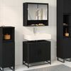 vidaXL Ensemble de mobilier de salle de bain 2 pcs Ch&ecirc;ne noir
